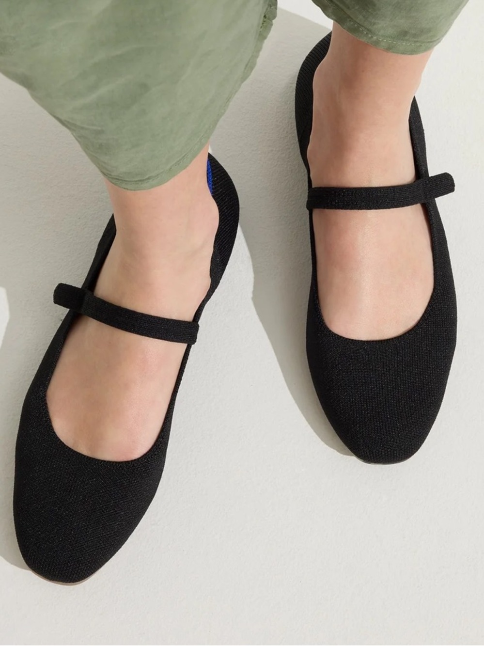Rothy's Square Mary Jane Ballet Flats